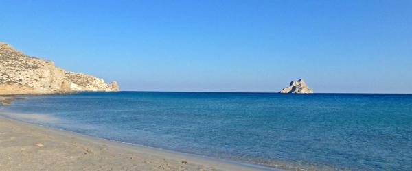 The beaches west of Xerokampos