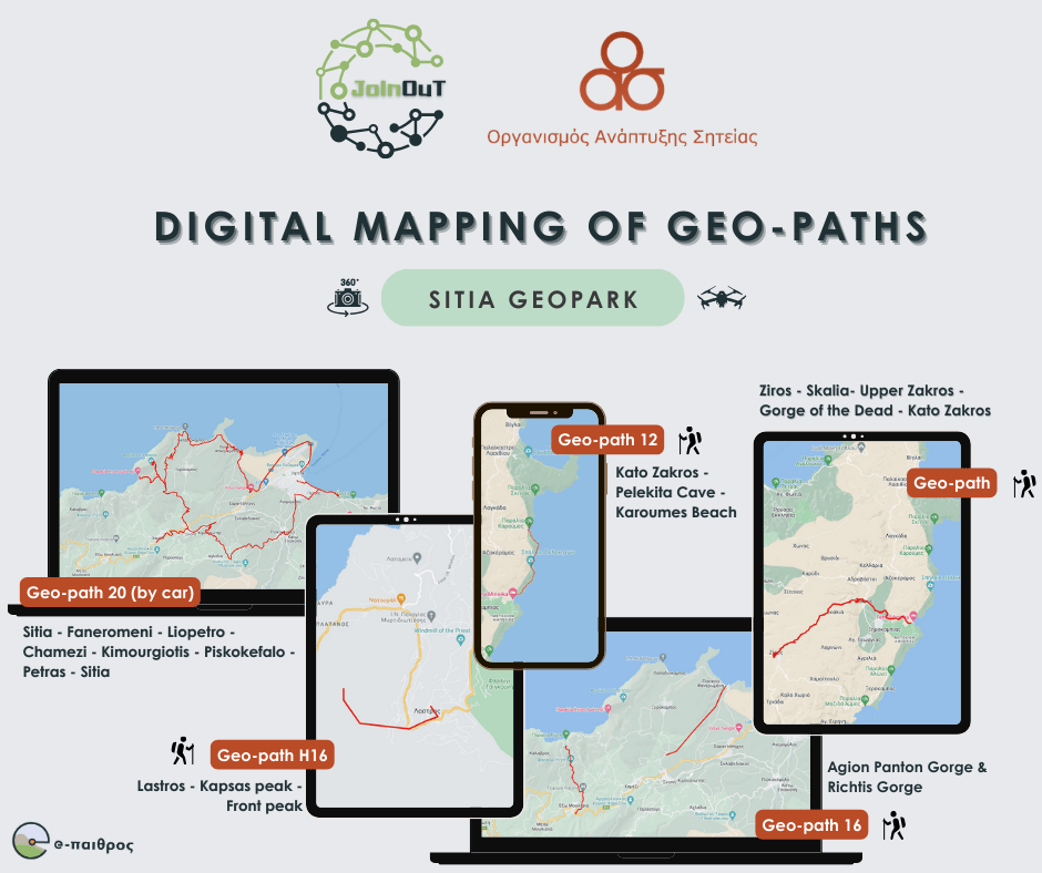 Content development for the virtual tour application in Sitia Geopark